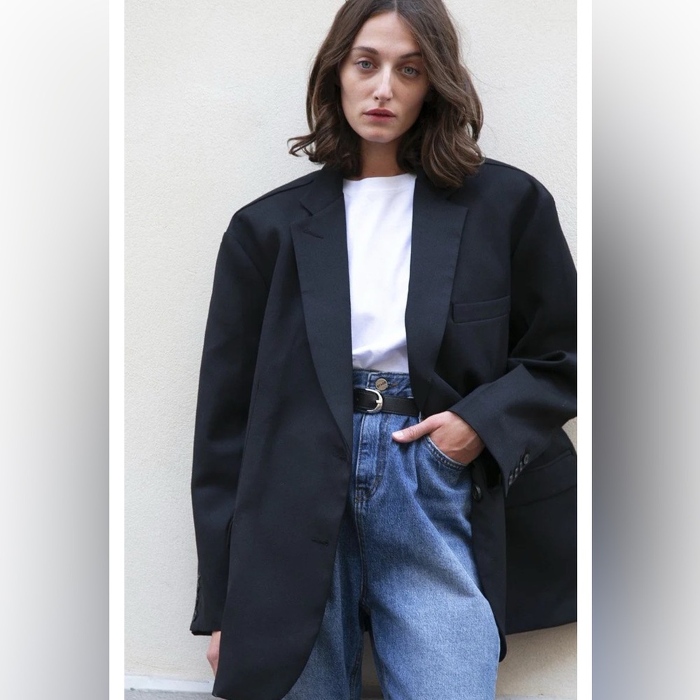 The Frankie Shop Black Oversized Blazer - Picture 6 of 6